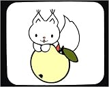 Mouse Pad with apple, kitten, cat, animal
