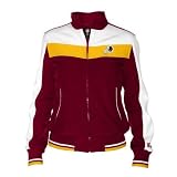 Washington Redskins Women's Dazzle Script Cardinal Full-Zip Track Jacket