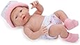 JC Toys Mini La Newborn Baby Doll, Light Pink