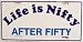 LP - 278 Nifty After Fifty License Plate - 959