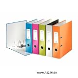 Produkt-Bild: Leitz - Ordner WOW A4 80mm 180Grad sortiert