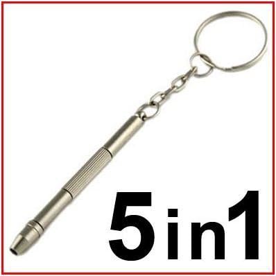 Kittymouse 5-in-1 Miniature Precision Repair Screwdriver for Optical/glasses/eyeglass Frames/sunglasses/jewellery/watches 2 Pcs