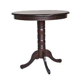 Carolina Cottage Chestnut Finish Verona Pub Bar Table by Bar Stools