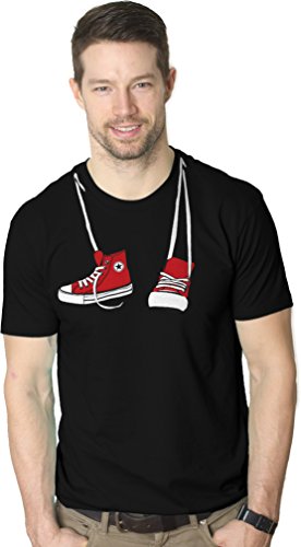 Shoes around Neck T-Shirt Funny Vintage Sneaker Shoelace Classic Movie Tee