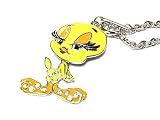 Crystal Enamel Tweedy Yellow Necklace
