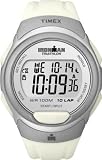 Timex #T5K609 Men's Ironman 10 Lap Full Size White Digital Sports Watch