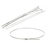 uxcell ケーブルクランプ　ケーブルタイ　700mm長さ　4.6mm幅ワイド　10個