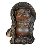 【信楽焼】ひねり狸　15号　約幅37×奥行き22×高さ49cm