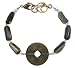 Abalone "Sea Goddess" Bracelet with Chinese Coin - 7 1/2"