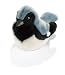 Plush Black Throat Warbler Audubon Bird 5