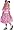 Child's Pink Minnie Mouse Halloween Costume (SM)