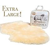 Luxurious Sheepskin Baby Rug - Silky Soft, Thick and Plush - Premium Quality - Shorn Wool - size XL: 37" and up
