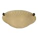 Quoizel MV1617BS Marvella 3 Light 17-Inch Flush Mount with Brushed Brass