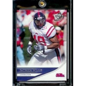 2007 Press Pass Patrick Willis #50 Ole Miss Rookie Football Card - Shipped In Protective Display Case!