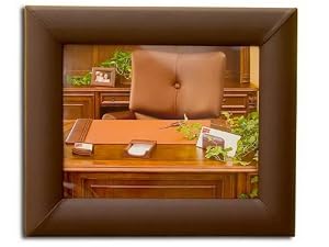 Chocolate Brown Leather 8 x 10 Photo Frame