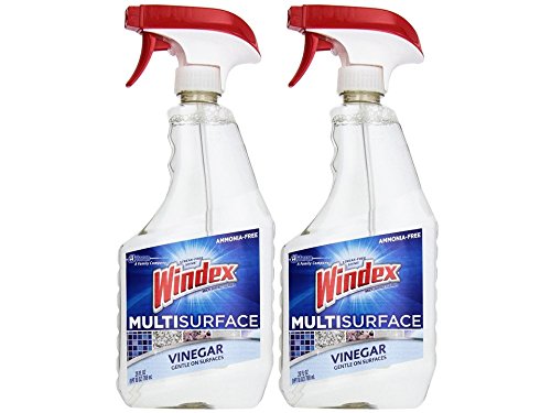 Windex Multi-Surface Cleaner, Vinegar, 26 Ounce, Pack of 2