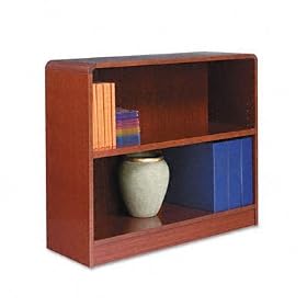 Bookcase, Radius Corner, 30H, 2-Shelf, Cherry AEL23061 by Alera