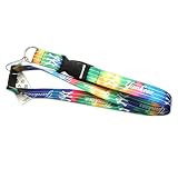 New York Yankees Clip Lanyard Keychain Id Ticket TIE DYE