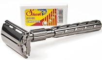 Parker 22R Double Edge Butterfly Safety Razor and 10 Shark Super Chrome Blades
From Parker Safety Razor
