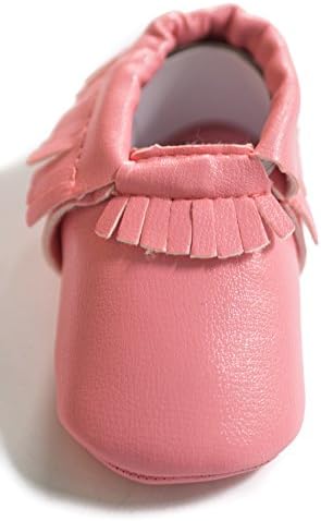 Baby Moccasins by One Loved Babe (6-12 Months, Baby Pink)