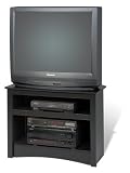 Black Corner TV Stand By Prepac