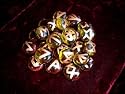 Amber Copper Communication Rune Stone Set
