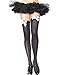 Leg Avenue 6255Q Women's Plus Size Opaque Thigh High Stockings With Satin Bow