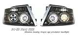 04-08 FORD F150 PROJECTOR HEADLIGHT TITANIUM HOUSING W/DRAGON EYE