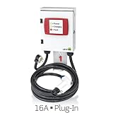 Evr-Green 160 Level 2, 16A, 240V Electric Vehicle Charging Station, 3.8kW output, cord-connected (plug-in), EVB22-3PT