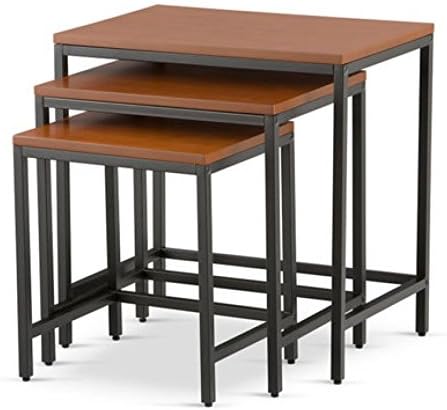 Manchester Nesting Tables-Set of 3 - Cherry Stained Top