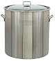 Bayou Classic 1142 142-Qt. Stainless Steel Stockpot with Boil Basket