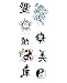 Tribal Asian Temporary Tattoo Kit