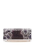 Elena Blanca Clutch (Gris / Marrón)