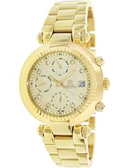 Swiss Precimax Womens SP13321 Avant Diamond Elite Analog Display Swiss Quartz Gold Watch