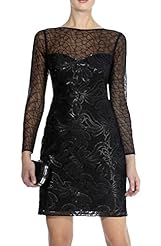 Sexy Long Sleeves Spring Summer Fall Sequined Sheer Evening Dress/Party Dress 