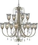 Murray Feiss F2265/8+4MSH 2-Tier 12-Light Chandelier 12 Bulb Moonshadow Chandelier
