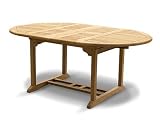 Review Jati  / Grade A Teak Table Brompton Extending Double Leaf Oval 1.3m - 1.55m - 1.8m