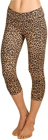 KiraGrace Women's Flirt Capri (Medium, Leopard)