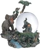 Snow Globe Elephant Collection Desk Figurine Figure Desk Decoration