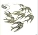 Swallows charms necklace choker bronze tone vintage jewelry art deco loverly