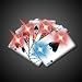 Light Up Royal Flush Poker Flashing Blinking LED Body Light Lapel Pins (5-Pack)