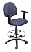 Boss Drafting Stool with Adj Arms Footring, Blue