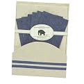 Elephant Poo Poo Paper Stationery Set - Blue