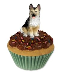 German Shepherd Figurine - Pup Cake -Trinket Box