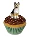 German Shepherd Figurine - Pup Cake -Trinket Box
