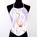 Chinese Phoenix Halter Neck Top Purple One Size 