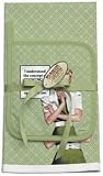 Ephemera 'I Understand the Concept of Cooking and Cleaning but Not How It Applies to Me' Kitchen Towel and Pot Holder Set