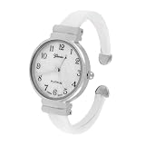 Geneva Platinum Colored Small Cuff Watch by Geneva