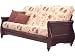 Cottage Futon 80957243132C Hampton Oak Chair Size Futon Frame - Medium Oak - Mattress sold seperately