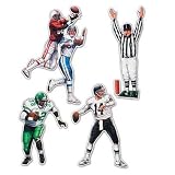 Pkgd Football Figures 20in. (4/pkg) Pkg/1